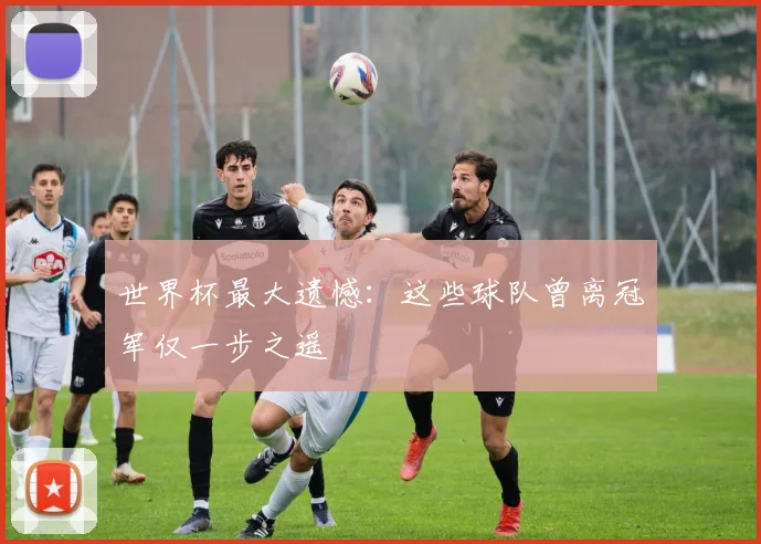 世界杯最大遗憾:这些球队曾离冠军仅一步之遥